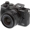 Canon Mirrorless EOS M6 ( Black and silver ) + Kit EF-M15-45 IS STM 